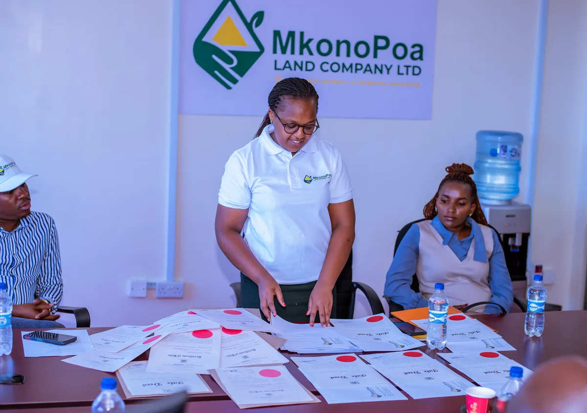 Site visit photo at Baraka Gardens estate, Mavoko — ⅛ acre plots from KES 585,000 (photo 03)
